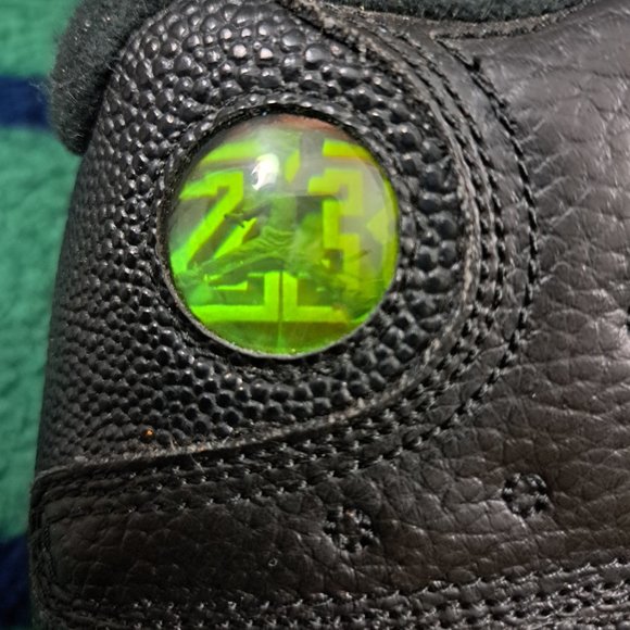 %Nike Air Jordan 13 Retro Altitude Green BG Black Size Boys 6 Y / AJ25 main image 14